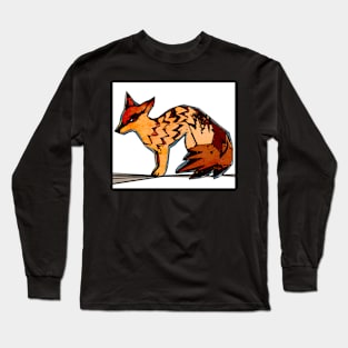 Sodaartstudio Digital Simple Modern Fox Long Sleeve T-Shirt